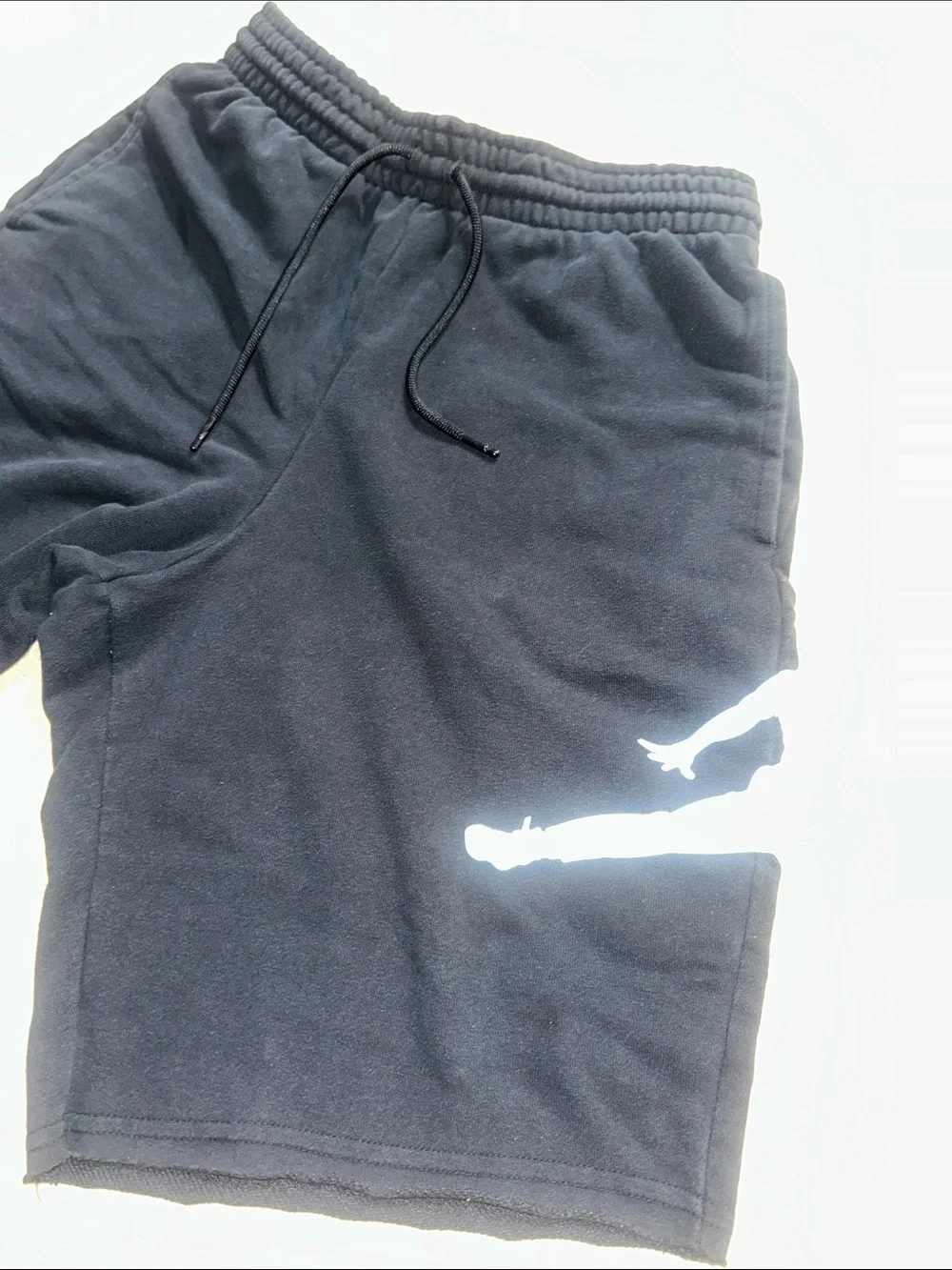 Jordan Men's Black Athletic Shorts with White Jumpman Accent